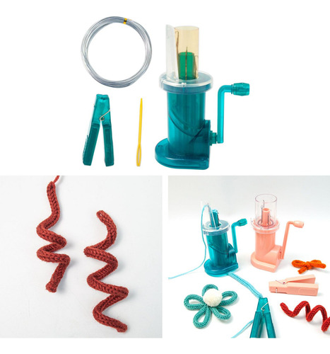 Mini Máquina De Tejer De Plástico Para Bufandas, Verde