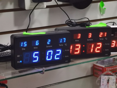 Reloj Digital Led De Mesa/escritorio Con Alarma/temperatura