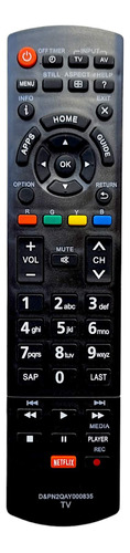 Control Remoto Panasonic Smart Tv Botón Netflix + Baterías 