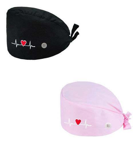 Cofia Clinica Gorro Quirurgico Algodon Sombrero Uniforme 2pk