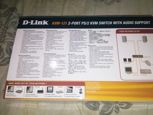 Imagen 4 de 5 de D-link Kvm-121 Ps2 Switch 2p Audio