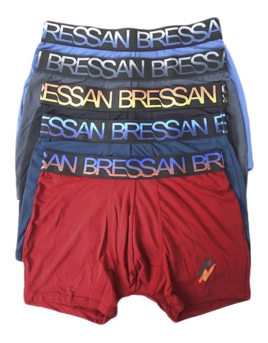 Cueca Boxer Bressan Microfibra Com Elástico Sublimado Kit 7