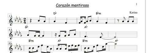 Partituras De Cumbia