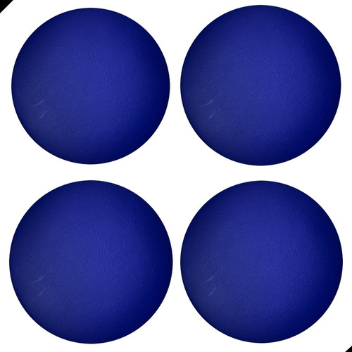 4 Assentos Estofados P/ Kit Banqueta Alta/baixa 32cm Fortmix Cor Azul