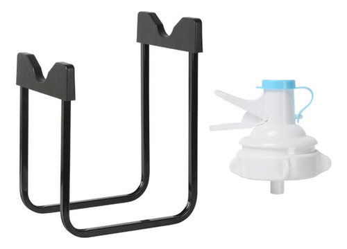 Soporte Para Botella De Agua Alt. 30 Cm 26,5 Cm Negro Con