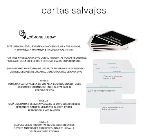 Kit Juegos De Mesa Cartas Salvajes+ Verdad Oconsec Hot Fight