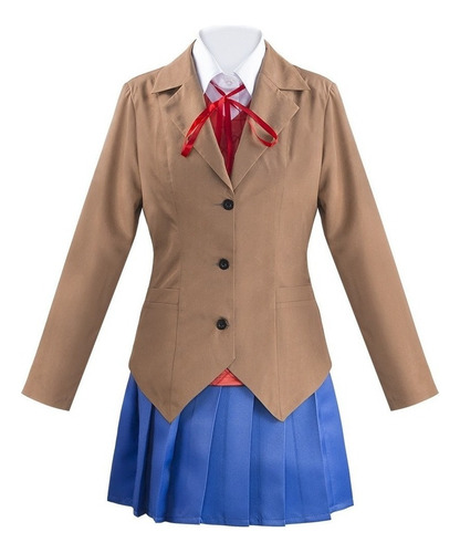 Doki Doki Literature Club Monika Uniforme Disfraz Cosplay