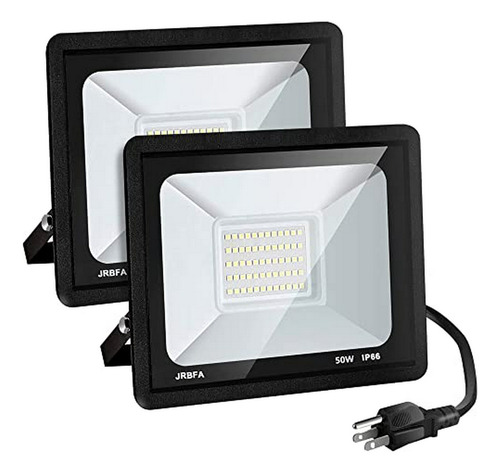 Luces Led De 50w Para Exteriores, Con Enchufe, Blanco Natur