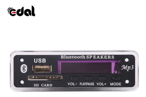 Decodificador Bluetooth Painel Usb Aux Cartão Muda De Pasta