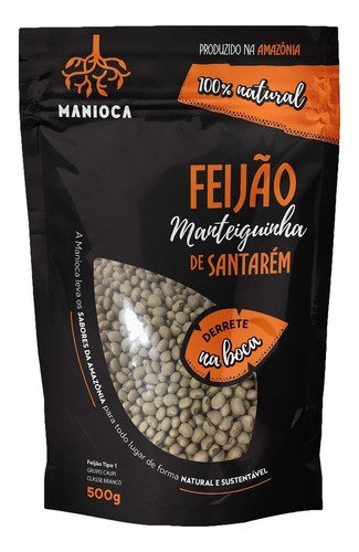 Imagem 1 de 3 de Feijão Manteiguinha De Santarém 500g, Sem Glúten, Vegano.