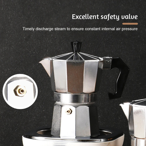 Máquina De Café Espresso Profesional Moka Pot Para Estufa Co