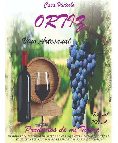 Vino Artesanal - mL a $33