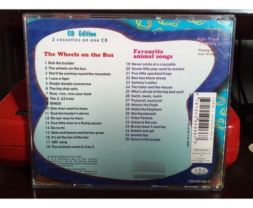 Cd The Wheels On The Bus & Favourite Animal Songs - 2 Em 1 (Usado)
