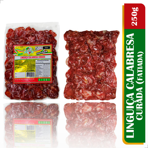 Linguiça Calabresa Curada (fatiada) - Sabor Intenso