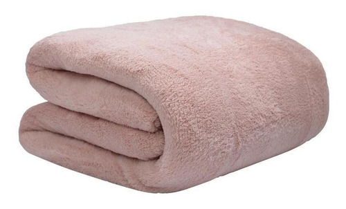 Cobertor Solteiro Soft Microfibra Cores Camesa 150x220cm Cor Rosa