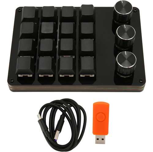 Teclado Programable Macro De Una Mano De Vbestlife, 16 Tecla