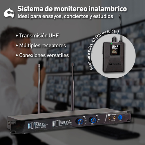 Sistema De Monitoreo Inalámbrico Bluetooth 4 Bodypacks