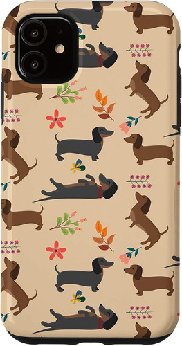 Carcasa iPhone 11, Diseno Perro Salchicha