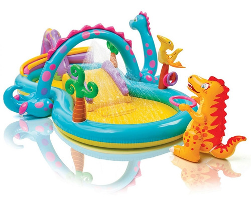 Pileta Inflable Playcenter Dinoland Intex 333x229x112cm C