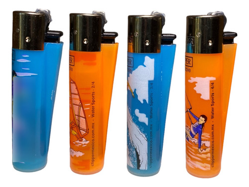 Encendedor Clipper Classic Recargable Colección Water Sports
