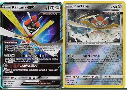 Kartana Gx E Kartana Rara( Dois Cards Em Português