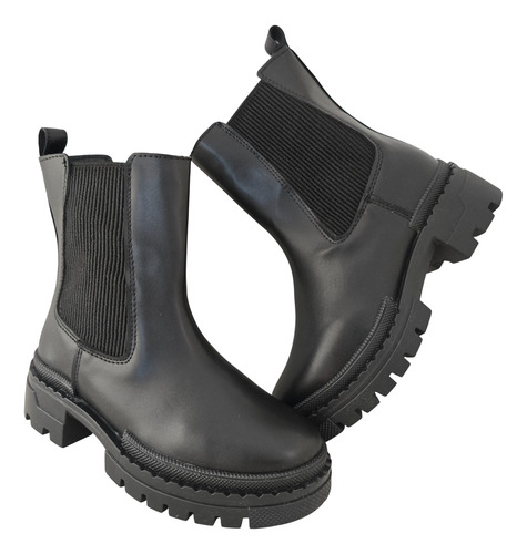 Botin Botas Niña Vestir Casual Resorte Chabelo C880-b Negro