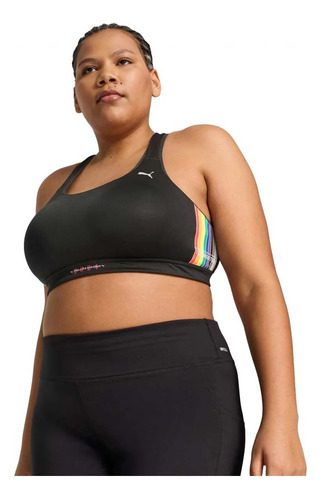 Top Deportivo Puma Pride 4keeps Bra G Negro Rayas L