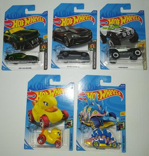 Coche/camioneta Hot Wheels Hot Wheels Mattel 1:64 en miniatura, 5 carros surtidos, 1:28 color gris oscuro