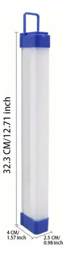 Luz De Tubo Led Rgb Colorida Usb 10w Lilás E Azul 32cm