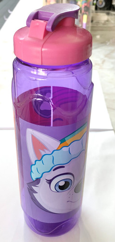 Termo Paw Patrol De Plástico 850 Ml Nuevo Violeta