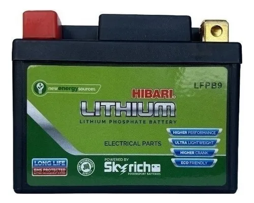 Bateria Hibari Litio Yb9-b Lfpb9 Tvs Rtr Apache 160