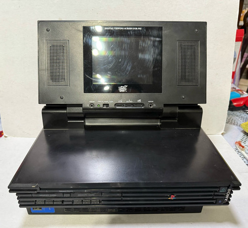 Consola Playstation 2 Fat Con Pantalla Original Negro (Reacondicionado)