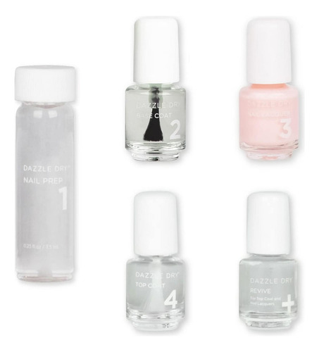 Dazzle Dry Kit Mini Dazzle Dry 4 Pasos - Macarrón De Fresa