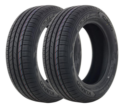 Kit 2 Pneu 195/55r15 85v Kumho Hs52 Xl Vw Gol Fox