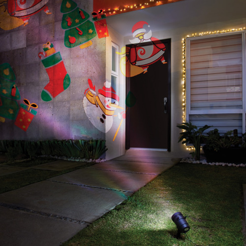 Proyector Luz Halloween Navidad 5 Plantillas Intercambiables