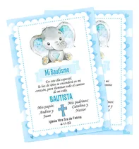 Comprar Tarjeta Estampita Bautismo Digital Imprimir Whatsapp Varón