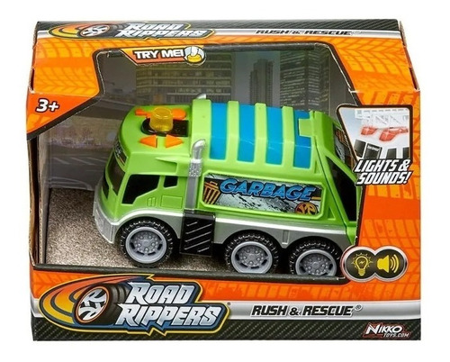 Road Rippers Rush & Rescue Auto Con Luz Y Sonido Nikko 20130