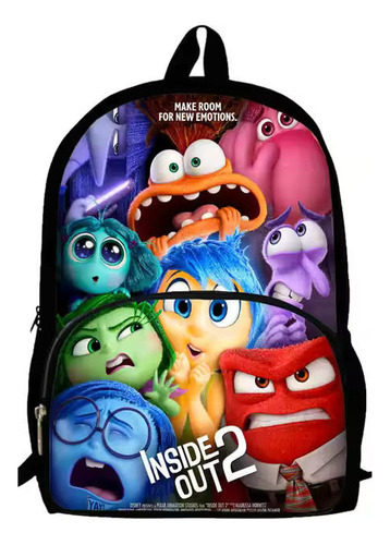 Mochilas Escolares Inside Out 2, 1 Piezas De 15 Pulgadas Varios Intensamente 2