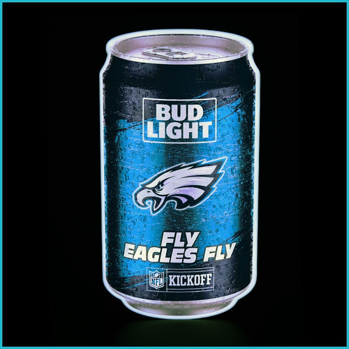 Anuncio Luminoso Nfl Cerveza Budlight Philadelphia - 100cm