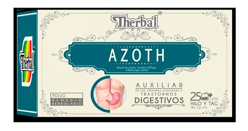 Te Azoth Remedio Herbolario Digestivo 25 Sobres 60g