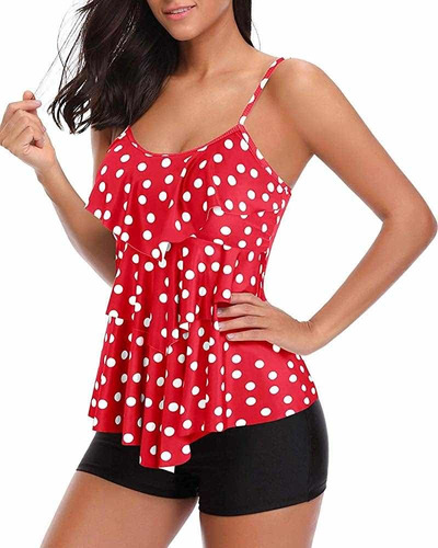 Holipick Traje De Baño Tipo Tankini Con Control Abdomen Sexy