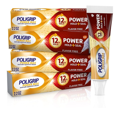 Poligrip Power Max X 4 X 62,4gr - g a $483