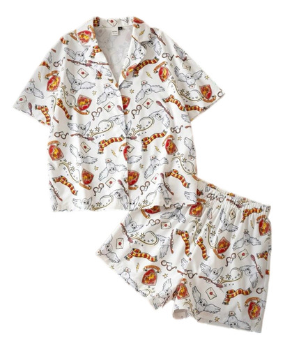 Harry Potter Set De Pijama De Short Estampado Harry Potter
