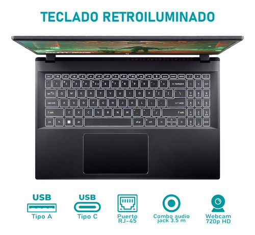 Laptop Gamer Acer Nitro Rtx 4050 Core I5 16gb 1tb Mouse Dxt