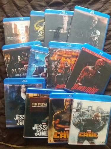 Lote 12 Séries Marvel/netflix Em Blu-ray (Usado)