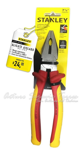 Alicate De Electricista Maxsteel Stanley 84-002 Aislado 8
