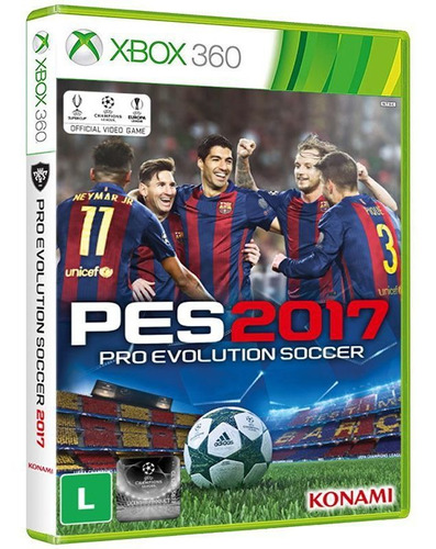 Pes 2017 Pro Evolution Soccer Xbox 360 [ Lacrado Raridade ]