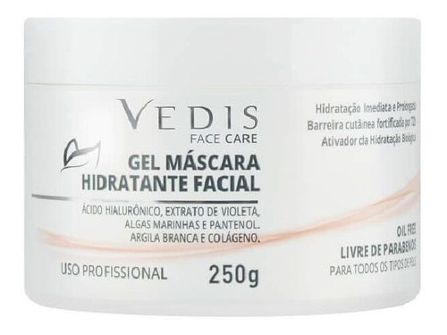Imagem 1 de 1 de Gel Máscara Hidratante Facial Vedis 250g