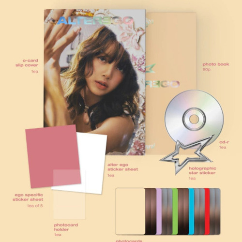 Blackpink - Lisa Album Oficial Alterego Photobook Sunni - Beige