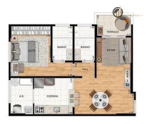 Imagem 21 de 22 de Apartamento Com 1 Dormitório À Venda, 53 M² Por R$ 272.059,00 - Aviação - Praia Grande/sp - Ap2868